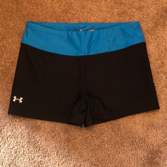 Under Armour Black and Blue Spandex - Picture 1 of 3